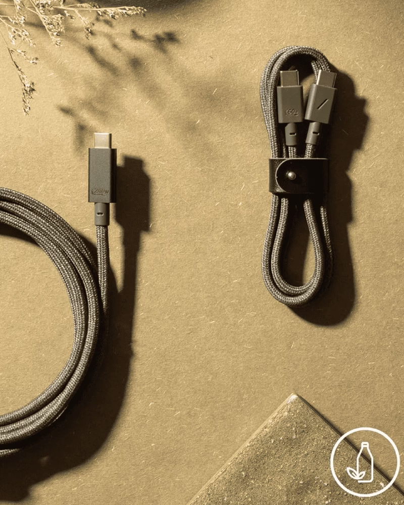 Кабель USB-C to USB-C Native Union Belt Cable Slate Green (1.2 m) BELT-C-GRN-2-NP - 1